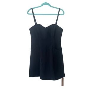 Reformation Henderson Knit Dress in Black Size Large NWT